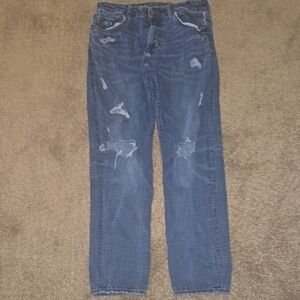 American Eagle Outfitters Blue Bootcut Jeans Distressed